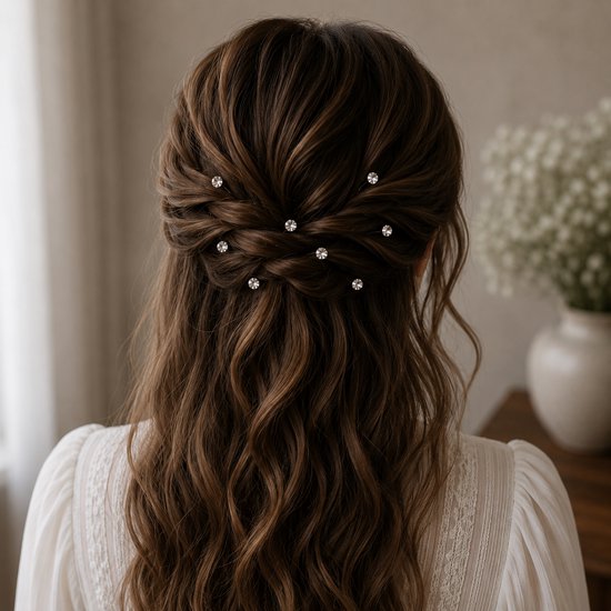 Cheveux in Style® Lulu Series - lot de 20 épingles à cheveux en cristal - accessoires pour cheveux pour fête, mariage, fiançailles, mode nuptiale, diamant, cristal brillant, épingles dorées