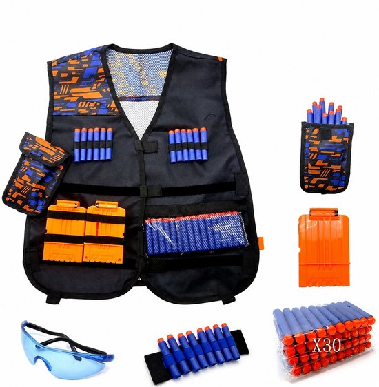 Speelgoed Kids Nerf Tactical Vest - N-Strike pak voor actie - Oogbescherming