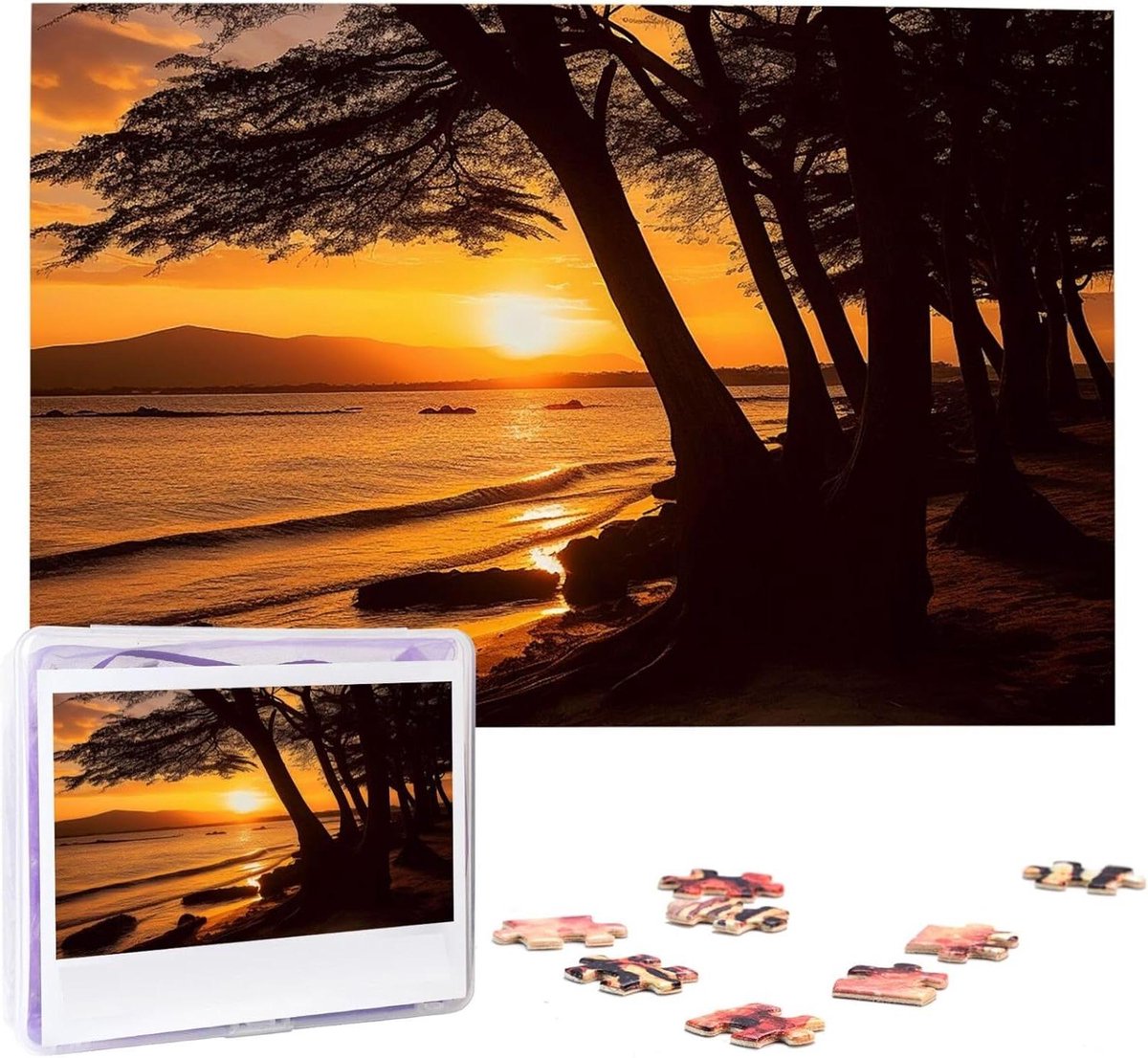 Houten Puzzel - Legpuzzel Volwassenen - Ontspanning en Decoratie - Hoge Resolutie Print - 1000 Stukjes - Natuurlijke Kleuren