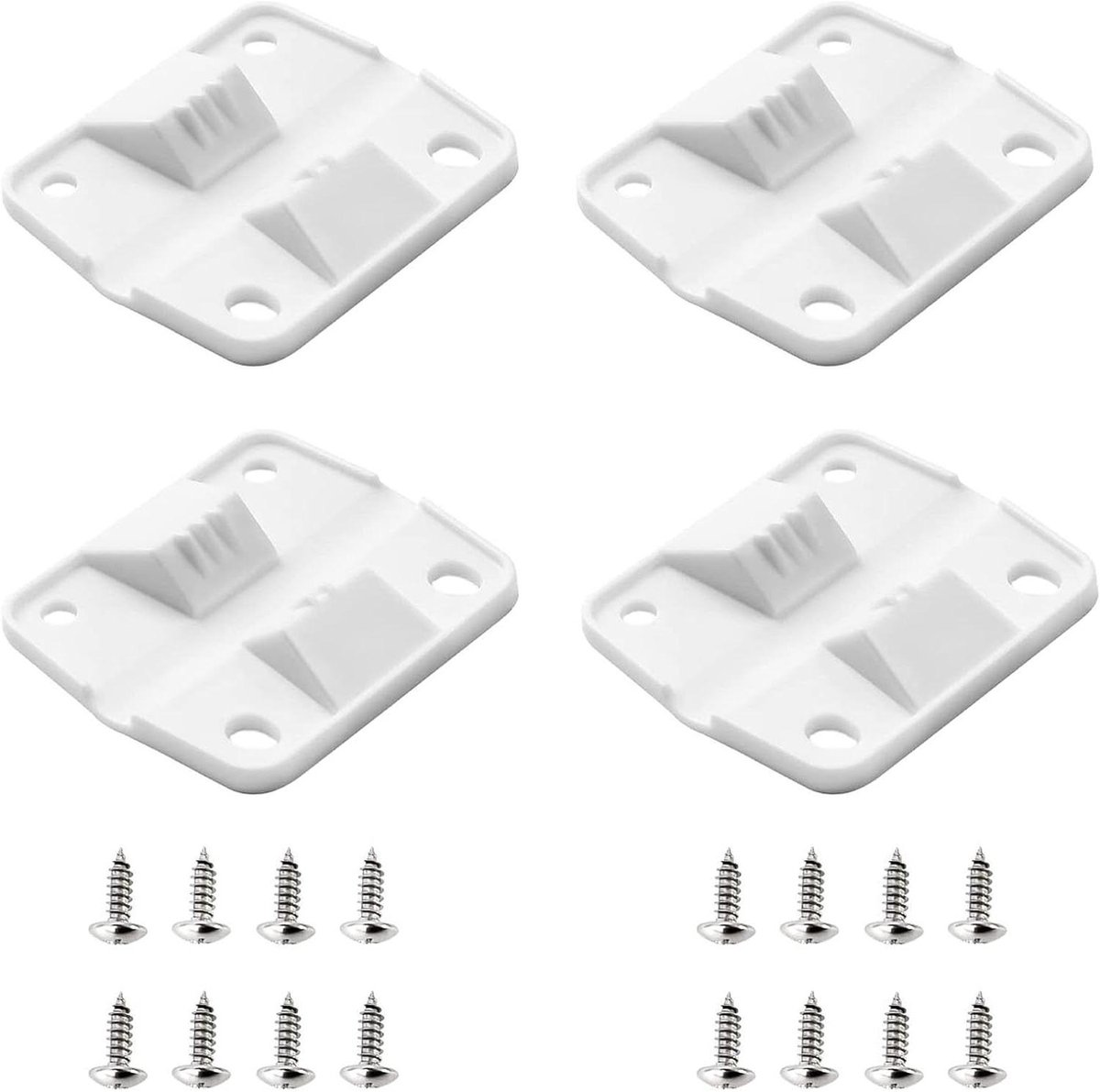 Koelbox Scharnieren - Reparatieset Deksel - Outdoor Opslag - Verstevigde Hardware - 9.8 x 5.8 cm - Wit