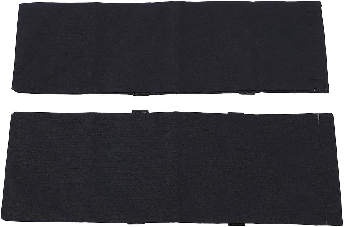 Vulbare Zandzakken - Parasol Voet - Buiten Stabiliteit - Weerbestendig Canvas - 61x221 cm - Zwart