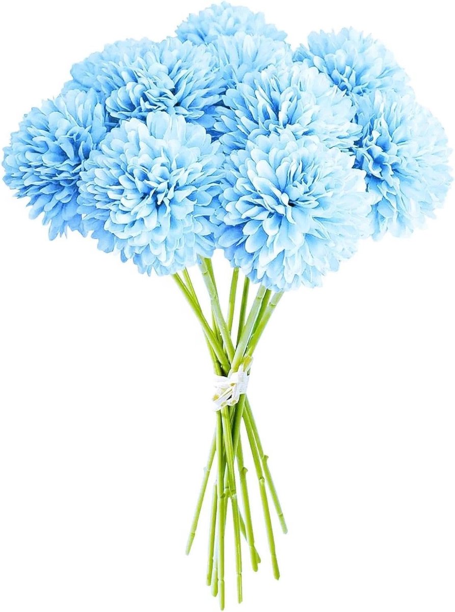 Kunstmatige Hortensia Bloemen, 12 Stuks, Zijde Bloemen, Perfect voor Bruidsboeket, Thuisdecoratie, Tuin en Kantoor, Duurzaam en Realistisch