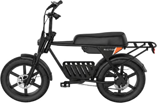 Elektrische fatbike Rictor PopGo Pro 250W motor 48V 15Ah accu 70-80 km actieradius 20″×4.0 banden Shimano 7-speed