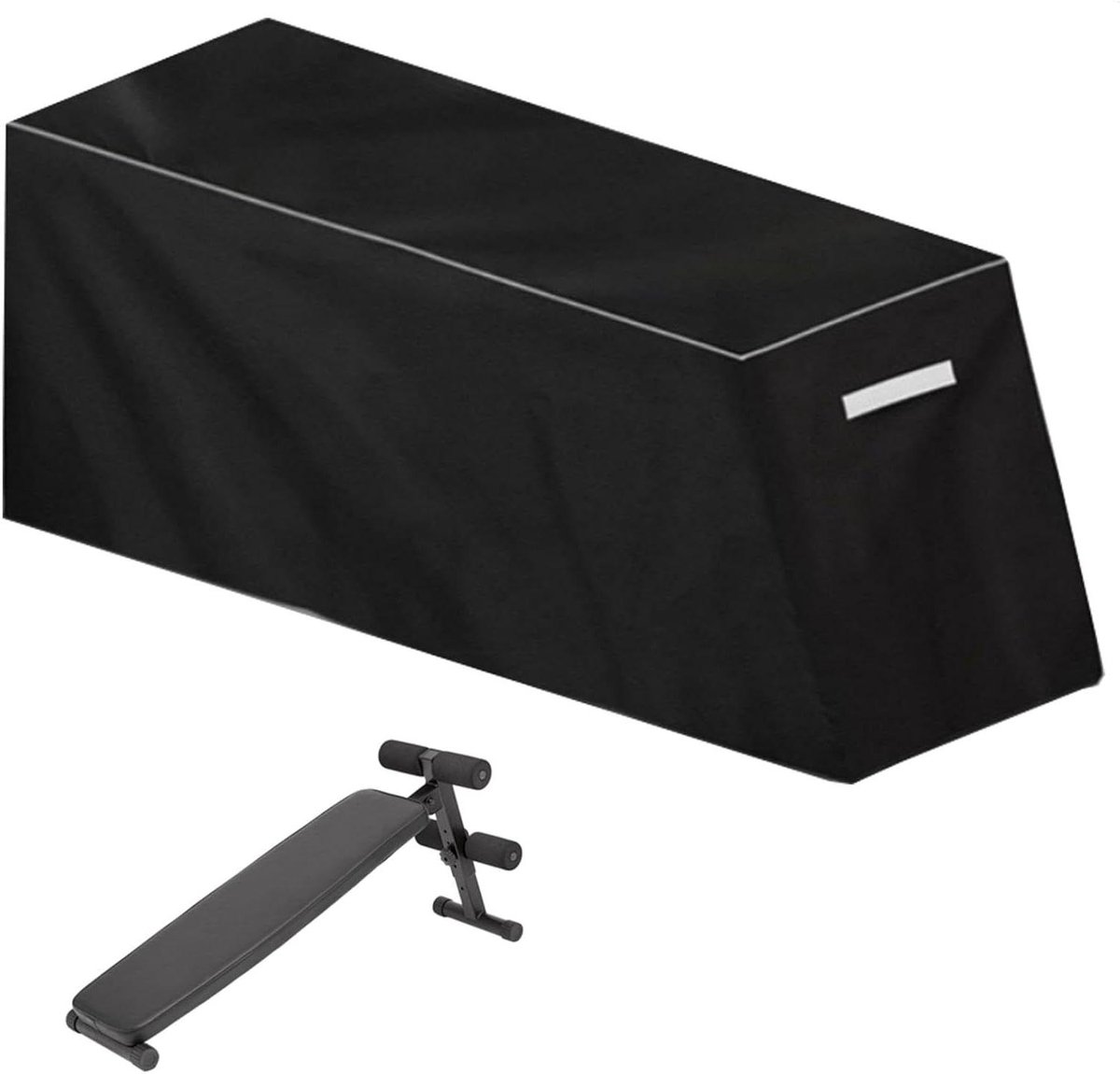 Trainingsbank Hoes - Zitplank Beschermer - Apparatuur Beschermen - Waterdicht Oxford Materiaal - 152x46x54cm - Zwart
