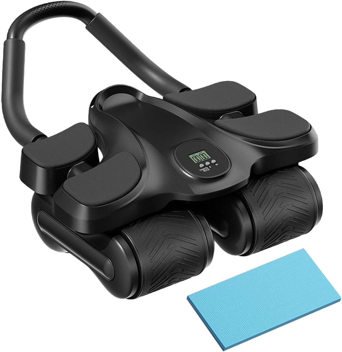 Buikspierrol - Core trainer - Core training - Automatische terugslag - 36 cm breed - Zwart