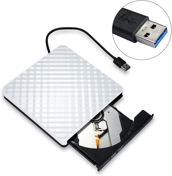 Externe CD-speler - Draagbare DVD - Video afspelen - Universele USB-aansluiting - 400 Gram - Zwart — afbeelding 4