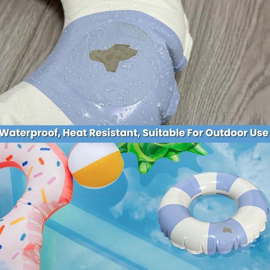 Reparatieset Opblaasbaar - Luchtbed Patch - Zwembad Repareren - Zelfklevend Waterdicht - 30 stuks - Doorzichtig van Merkloos — afbeelding 2