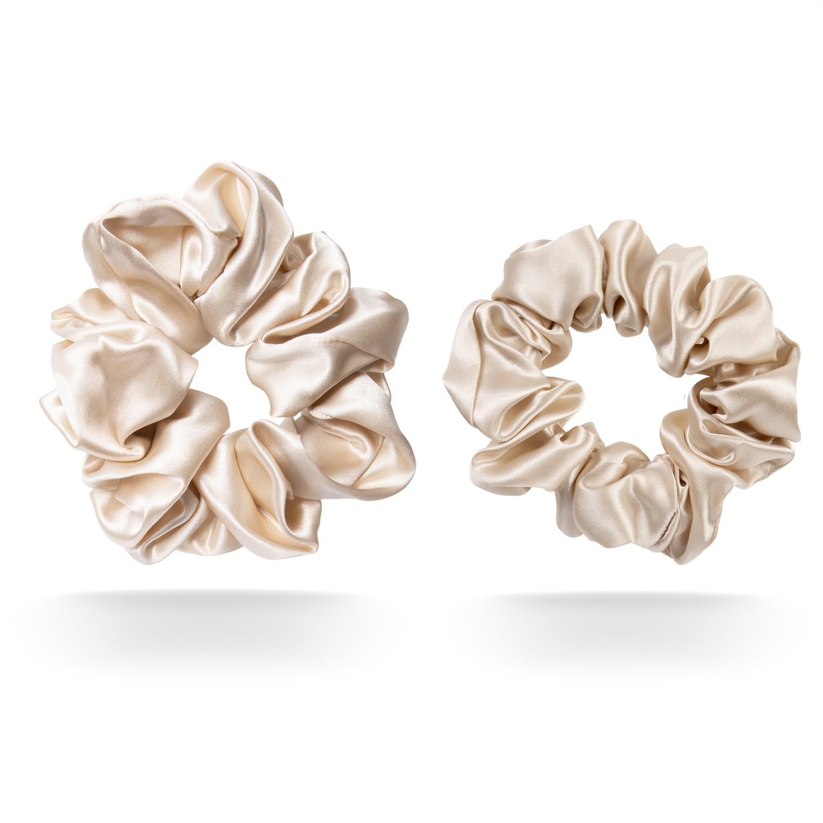 Scrunchie van 100% moerbeizijde - mulberry Silk - haar elastiek zonder haarbreuk - luxe scrunchie dames - Walure Aesthetics - medium size - zwart met glittersteen