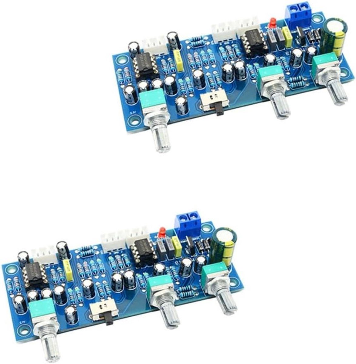 2X 2.1 Kanaals Subwoofer Voorversterker Board Versterker Board Low Pass Filter Voorversterker (Afgewerkt Product)