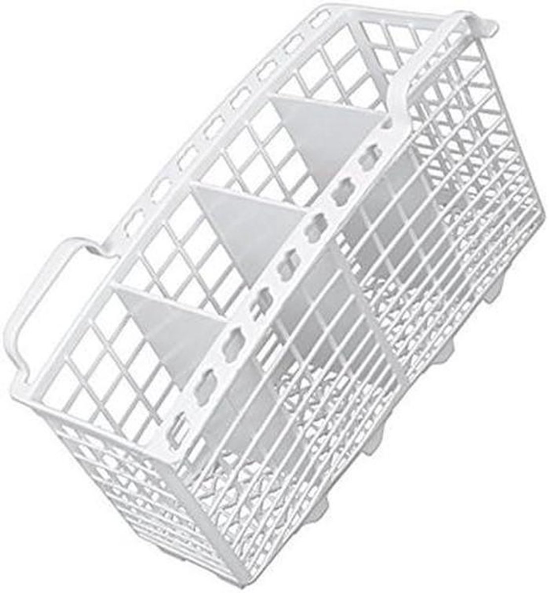 Vaatwasmand - Reservemand - Vaatwasmachine Onderdeel - Dubbele Lepelhouder - 23cm breed - Wit