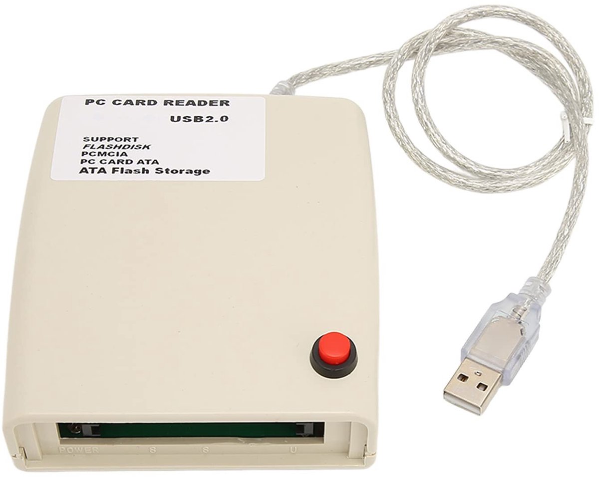 PUSOKEI USB2.0 PCMCIA Kaartlezer - Snelle en Betrouwbare Adapter voor PC