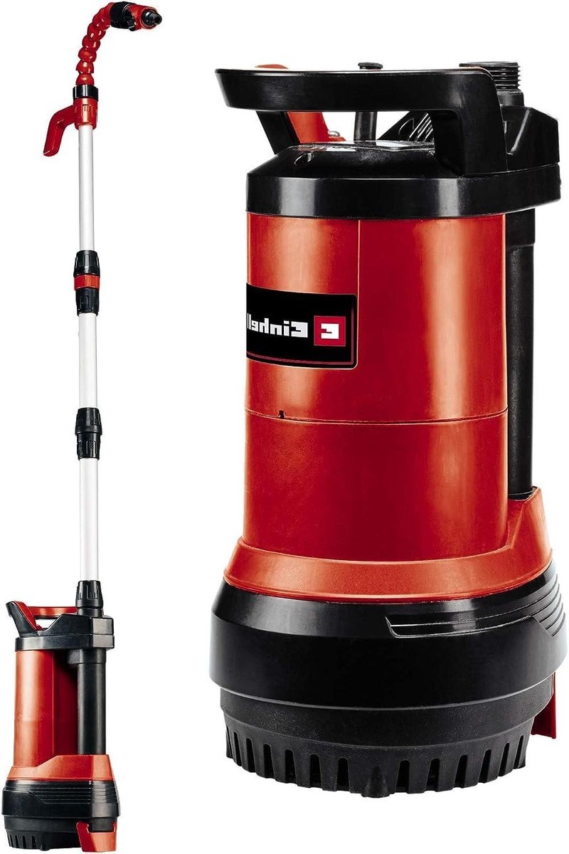 Regentonpomp - Dompelpomp - Tuin water geven - Automatische functie - 5500 liter per uur - Rood