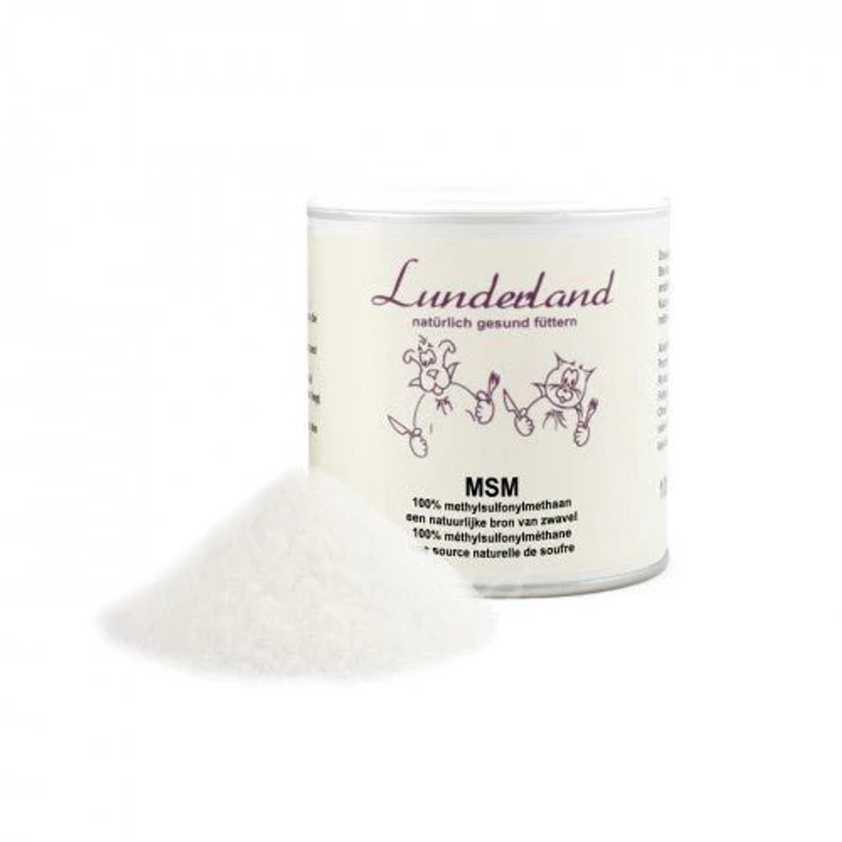 Lunderland MSM voor honden - 150gr - soepele gewrichten, glanzende vacht en gezonde nagels