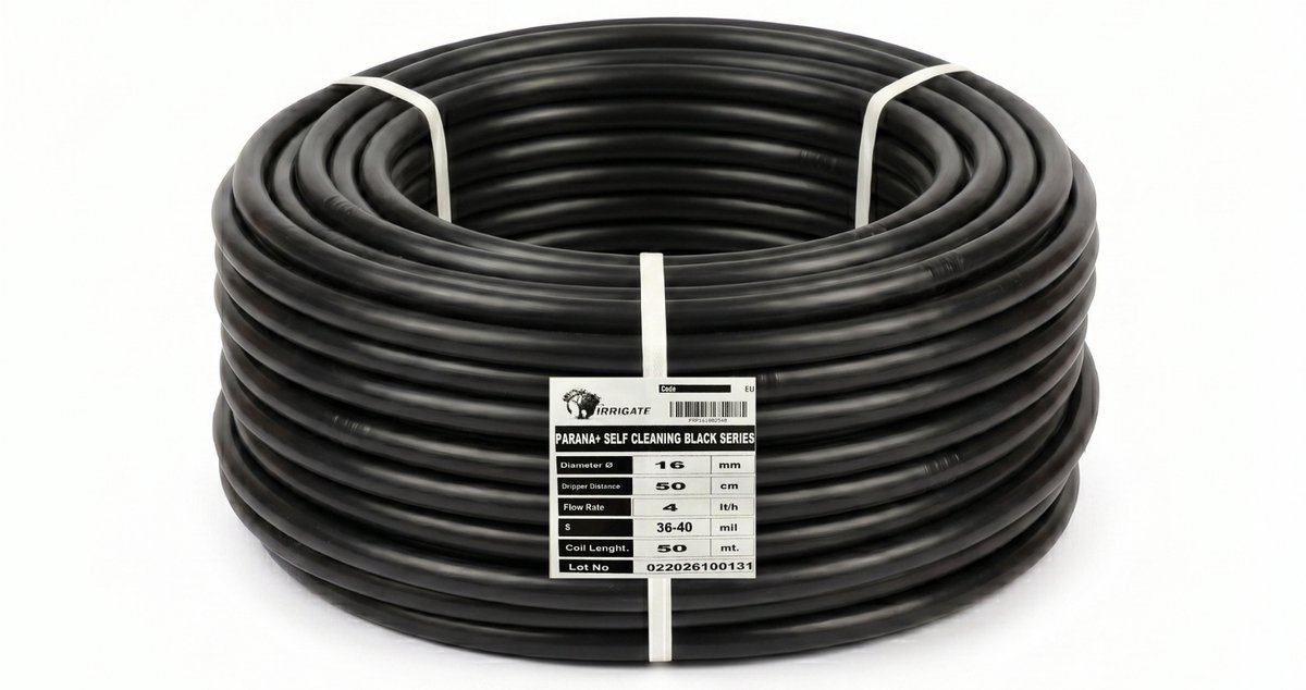 Druppelslang Ø16 mm - 50 Meter - 4 l/h - 50 cm Druppelafstand - Zelfreinigend Druppelirrigatie Slang