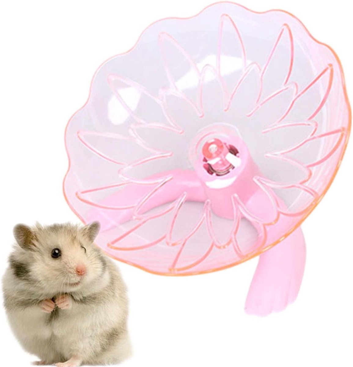 Egelwiel | Hamster vliegende schotel - huisdierverrijking benodigdheden, transparante muizenkooi accessoires voor gerbils, ratten en andere kleine huisdieren