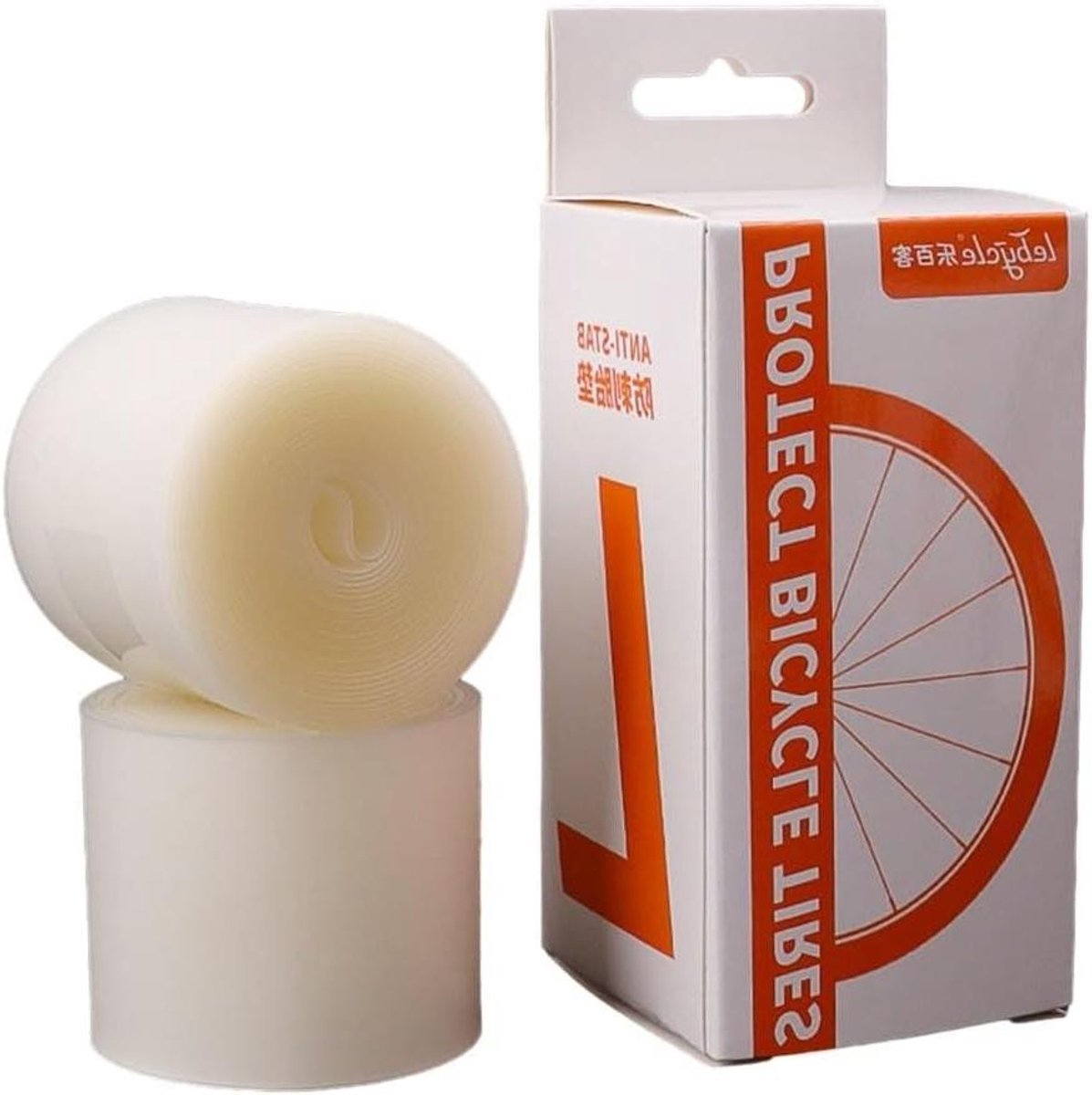 2 Rollen Fietsbandvoering Anti-Punctie Riem 0.5mm Zachte PVC Bescherming voor Road Mountainbike Banden Binnenband Shield 26 27.5 29 700C Inch Wit (700C)