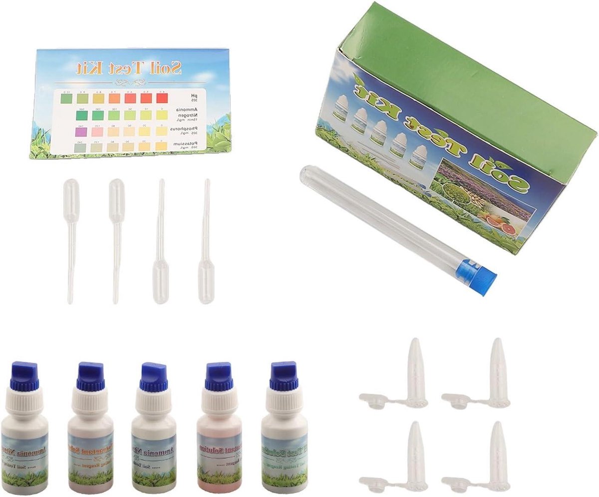 Bodem Test Kit - Voedingsstoffen Meter - Planten Verzorgen - Snelle NPK Meting - 10 ml Flesjes - Meerdere Kleuren