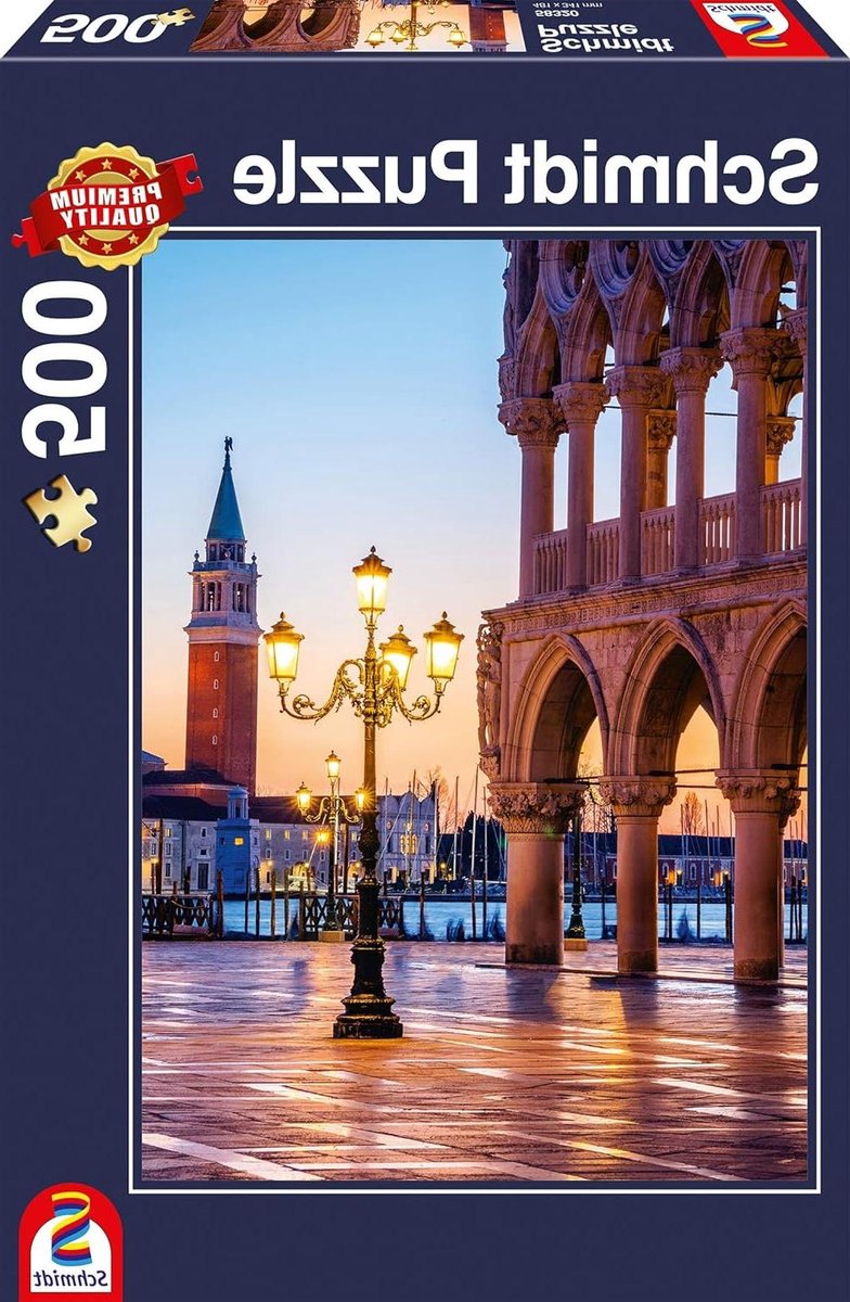 Puzzel Venetië - Stedenpuzzel Palazzo Ducale - Ontspannende Hobby - Gedetailleerd Stadsbeeld - 500 Stukjes - Meerdere Kleuren