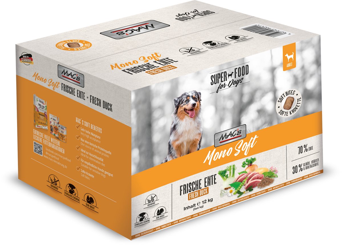 MACs MAC's DOG - Mono Zacht Verse Eend - 3x4kg