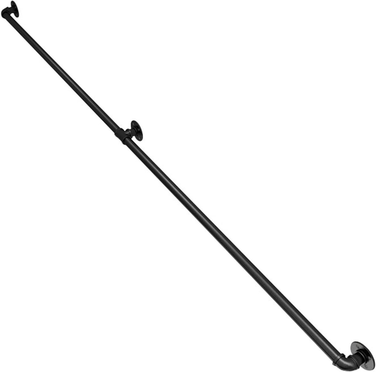Trapleuning - Veiligheidshangrail - Trap Lopen - 200 kg Belasting - Tot 20ft - Zwart