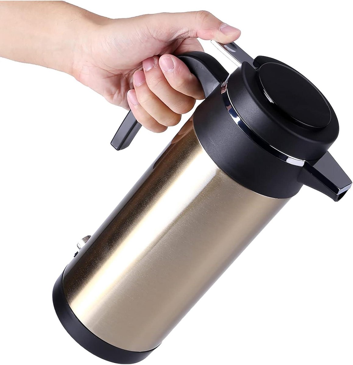 Elektrische Waterkoker - Verwarmingsbeker - Reizen in Auto - Automatische Uitschakeling - 850 ml - Zilver