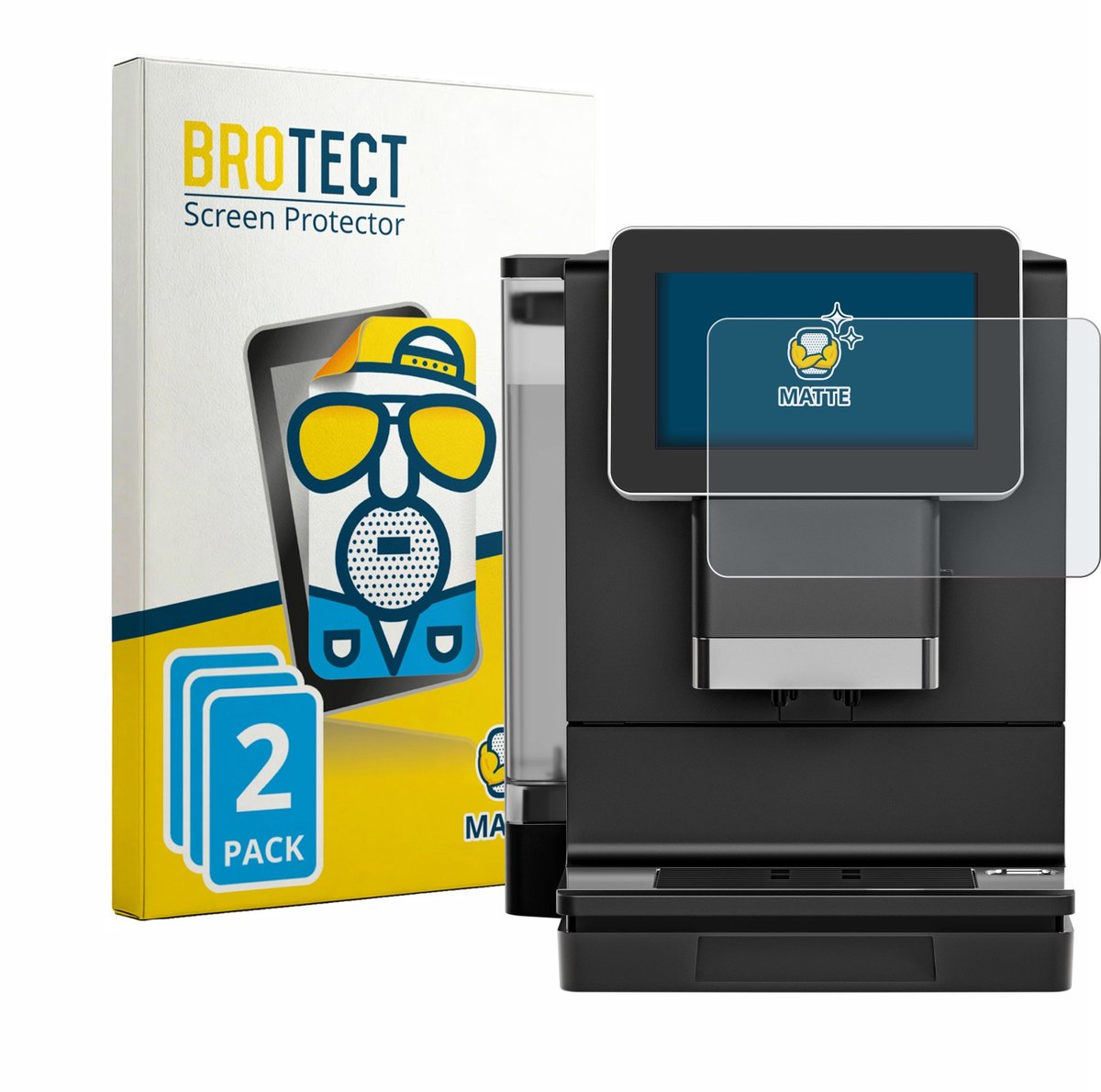 BROTECT - Screenprotector voor Nivona NIVO 9101 / 9103 - Folie Beschermfolie matte 2 Stuks