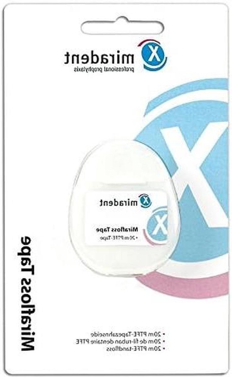 Tape Floss - Tandenreiniger - Mondhygiëne - Teflon gecoat - 12 stuks - Wit