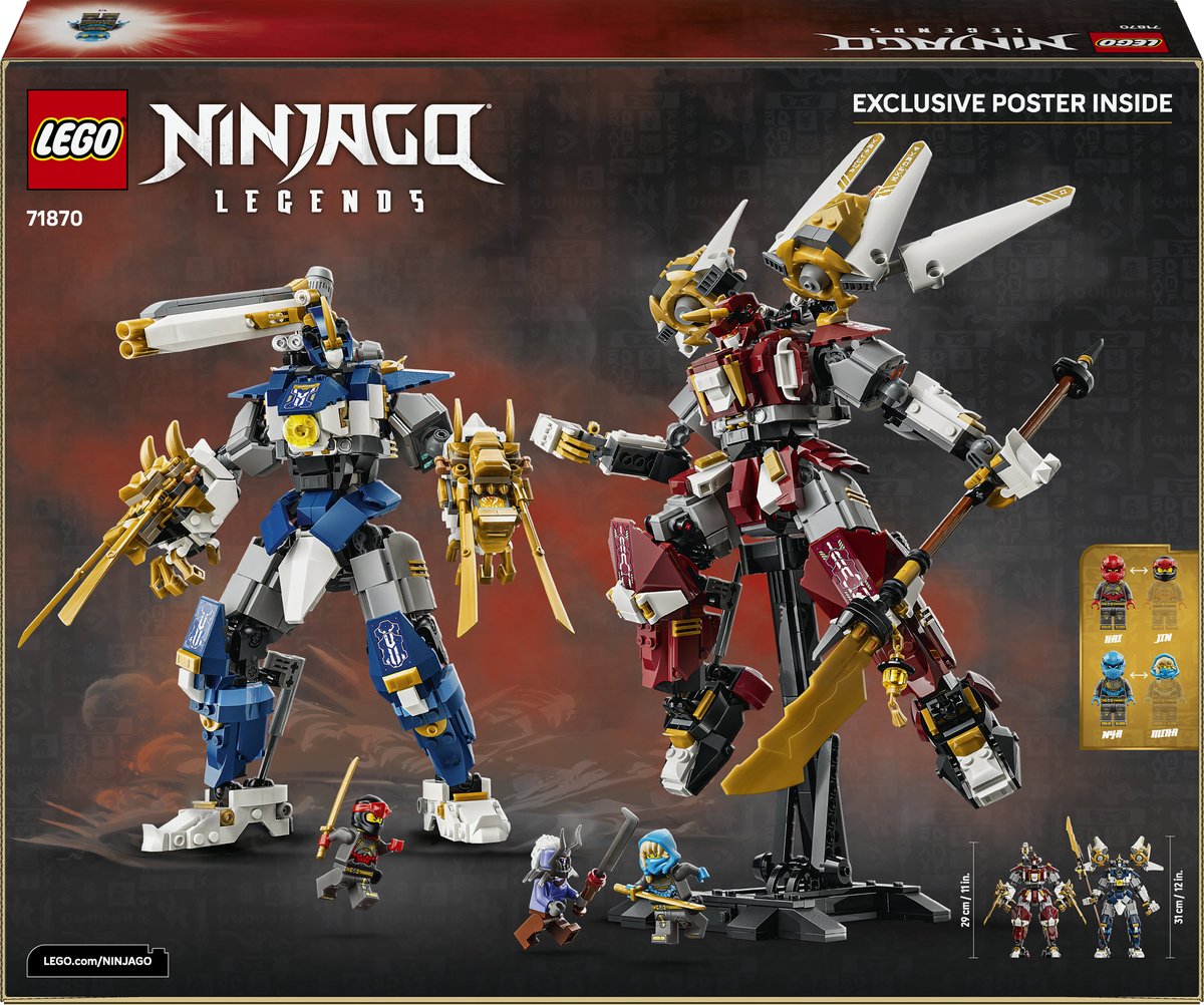 LEGO NINJAGO De Twee Torenhoge Mecha Bouwpakket voor Kinderen met Actiefiguren 71870 – foto 5