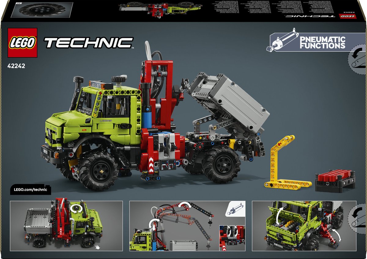 LEGO Technic Mercedes-Benz Unimog U 5023 met Kraan Speelgoed Vrachtwagen Bouwpakket voor Kinderen – foto 7