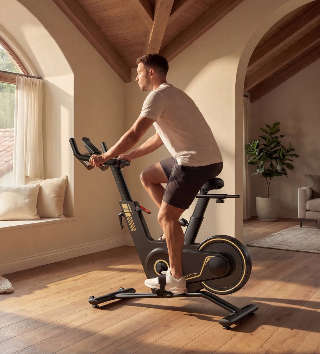 Kingsmith Sprint Bike PB08S - Spinning Bike - Magnetic Resistance - 40 Weerstandsniveaus - Verstelbaar Zadel en Stuur - LED Display thumbnail 6