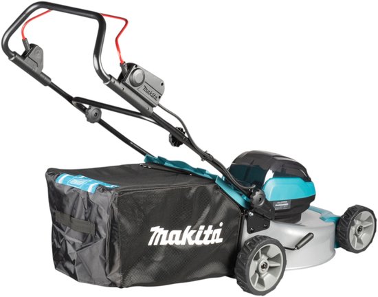Makita DLM 466 PT2 accu-grasmaaier 36 V (2x 18 V) 46 cm borstelloos + 2x accu 5,0 Ah + oplader — afbeelding 3