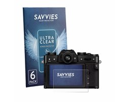 Savvies - Screenprotector voor Fujifilm X-T30 III - Folie Beschermfolie transparant 6 Stuks