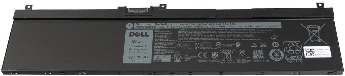 Dell 451-BCGI Batterij - 97Wh - (11.4V)