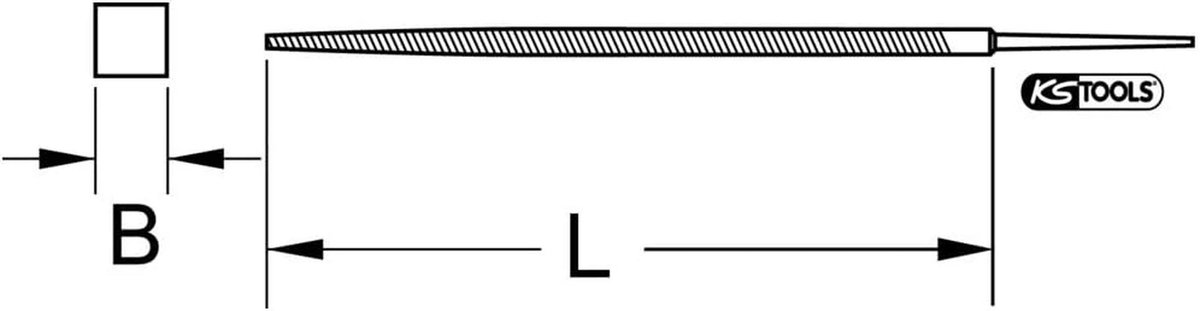 Metaalvijl - Vlakke vijl - Metaal Bewerken - Speciaal gereedschapsstaal - 150 mm - Zilver