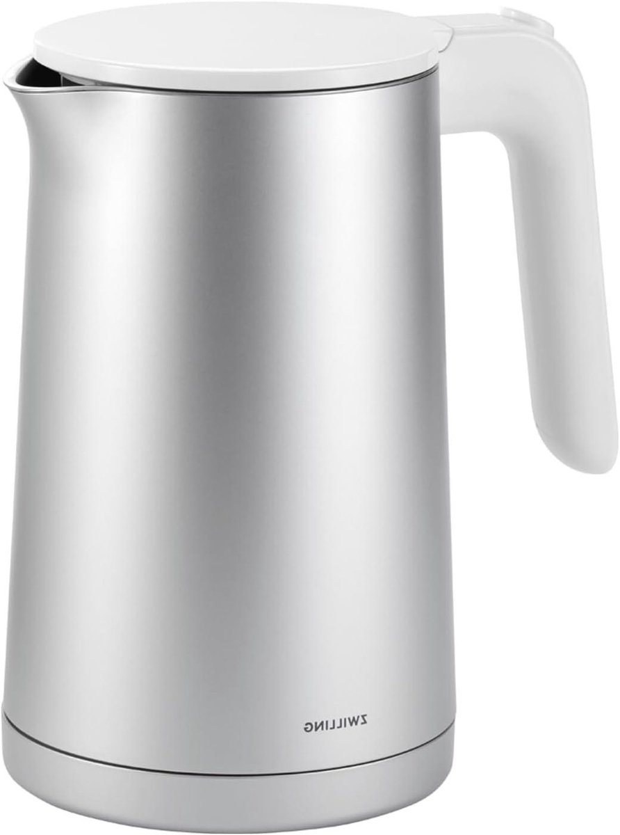 Waterkoker - Koffiezetter - Snel water koken - Dubbelwandige isolatie - 1 liter - Zilver