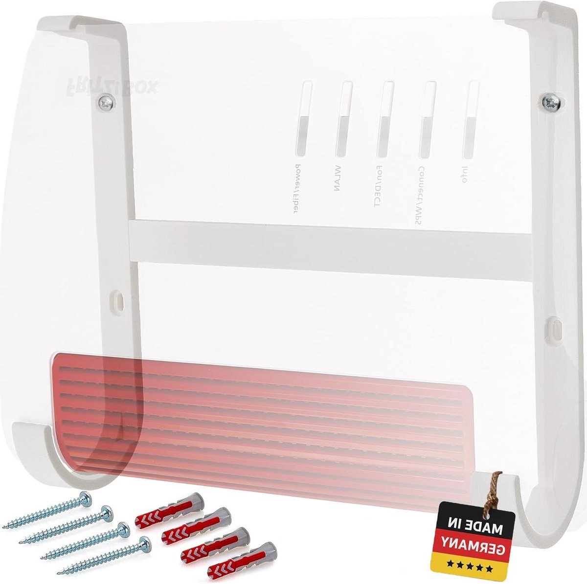 Router Wandhouder - Router Beugel - Router Stabiliseren - Optimale Ventilatie - N.v.t. - Wit