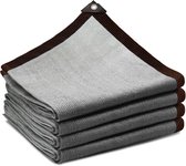 Schaduwnet met ogen - Zonnedoek tuindoek - Bescherming tegen zon - Waterdoorlatend winddicht - 2 x 3 meter - Grijs