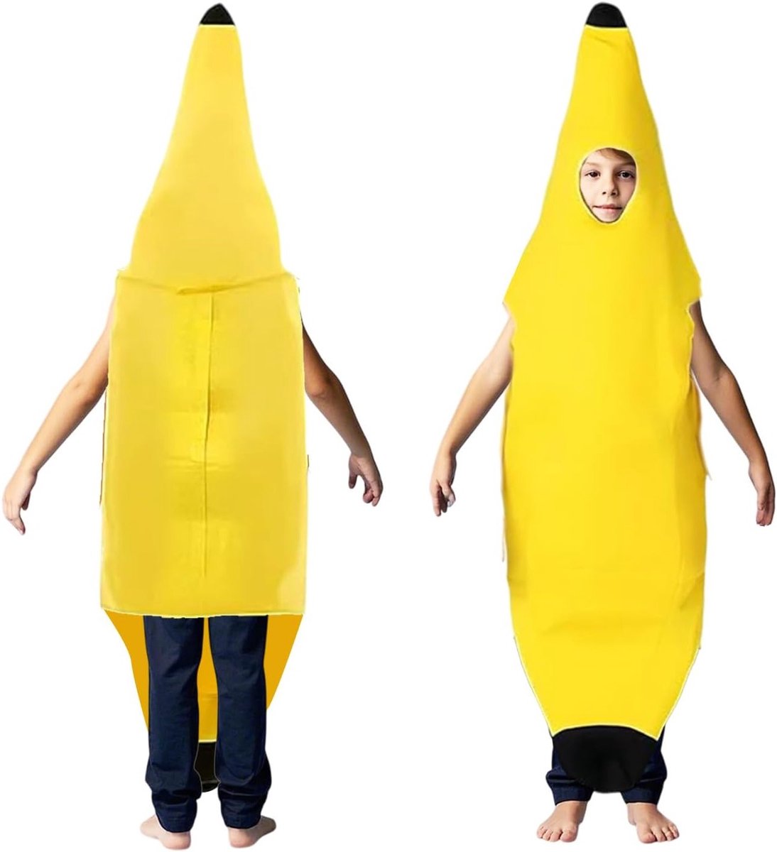 Fruitige Bananen Outfit voor Kinderen - Perfect voor Feestjes, Carnaval en Halloween Cosplay