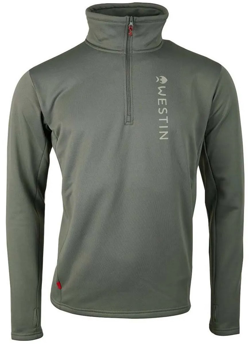 Westin Energy Fleece Met Halve Rits Man Dark Sage
