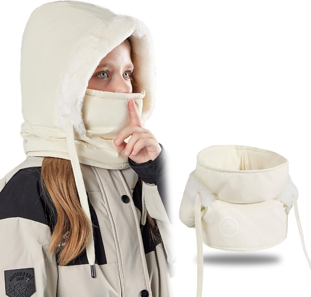 Thermische Balaclava voor Kinderen, Multifunctionele Winddichte Fleece Ski Masker met Nekgaiter, 3-in-1 Volledige Gezichtsmasker voor Winterse Buitensporten