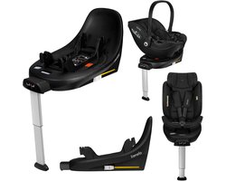 Lionelo Moxie i-Size Base – ISOFIX Autostoel basis met 360 ° Draaibaar – Massieve antirebound-zone – Indicator correcte installatie – Kliksysteem – Antirotatieframe – Inklapbare steunpoot – Compact formaat – Compatibel met Moxie & Moxie Next