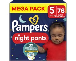 Pampers - Baby Dry Night Pants - Maat 5 - Megapack - 76 stuks - 12/17KG