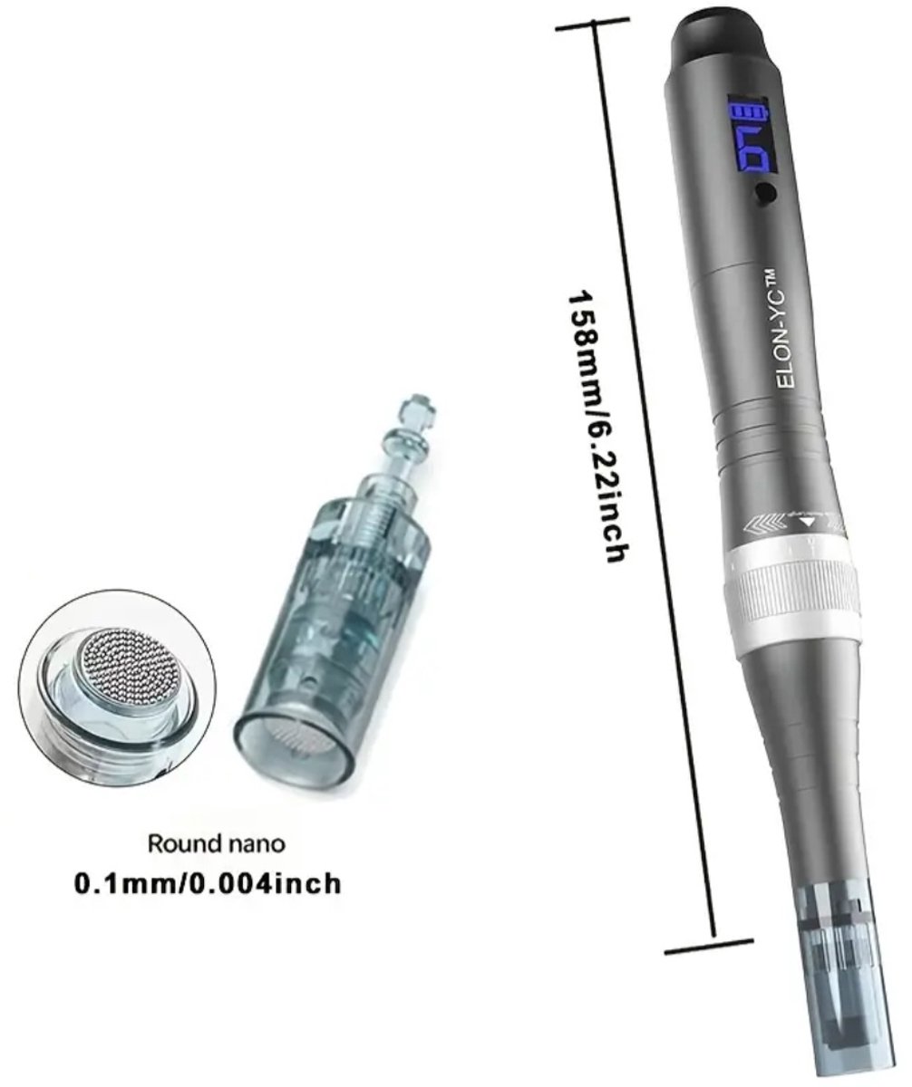 Dr. Dermapen High Speed Model, Ultima-M8X, met 10 stuks Nano-Rd 0.1Mm Cartridges - 10 kabelhoezen