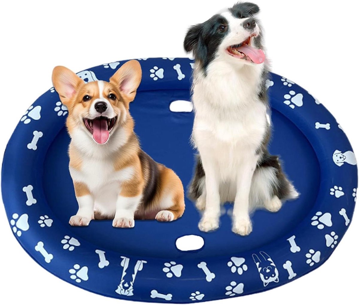 Hondenbadkuip - Hondenbad - Hond Wassen - Krasbestendig PVC - 140x100cm - Blauw
