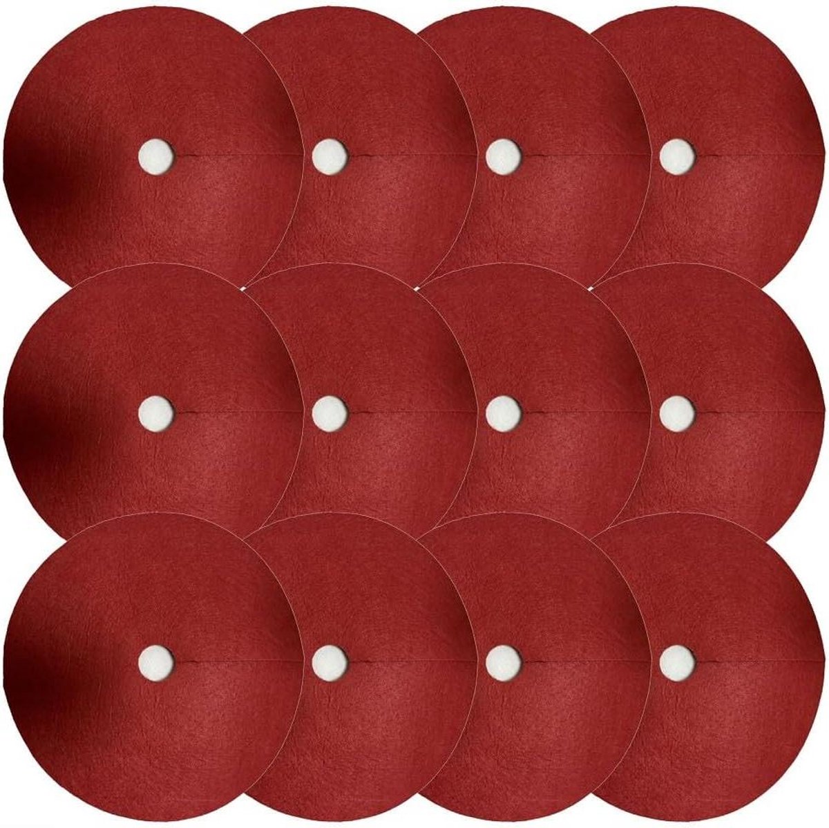 Onkruid Mulch Matten - Gras Barrière Doek - Tuin Netjes Houden - Wortelbescherming - 27x27 cm - Zilver Rood
