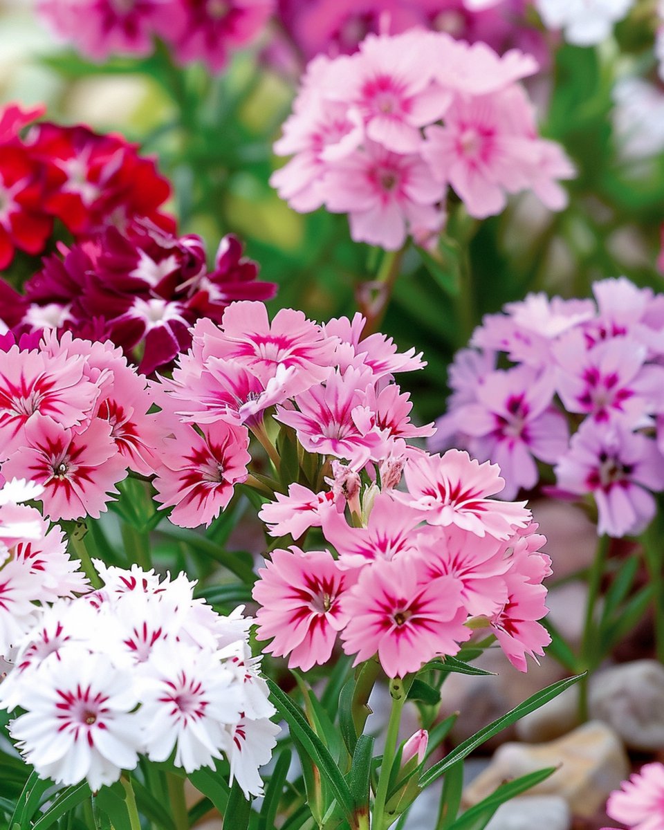 2 sets - Duizendschoon Zaden Dianthus Barbatus Laag Gemengd Tweejarig