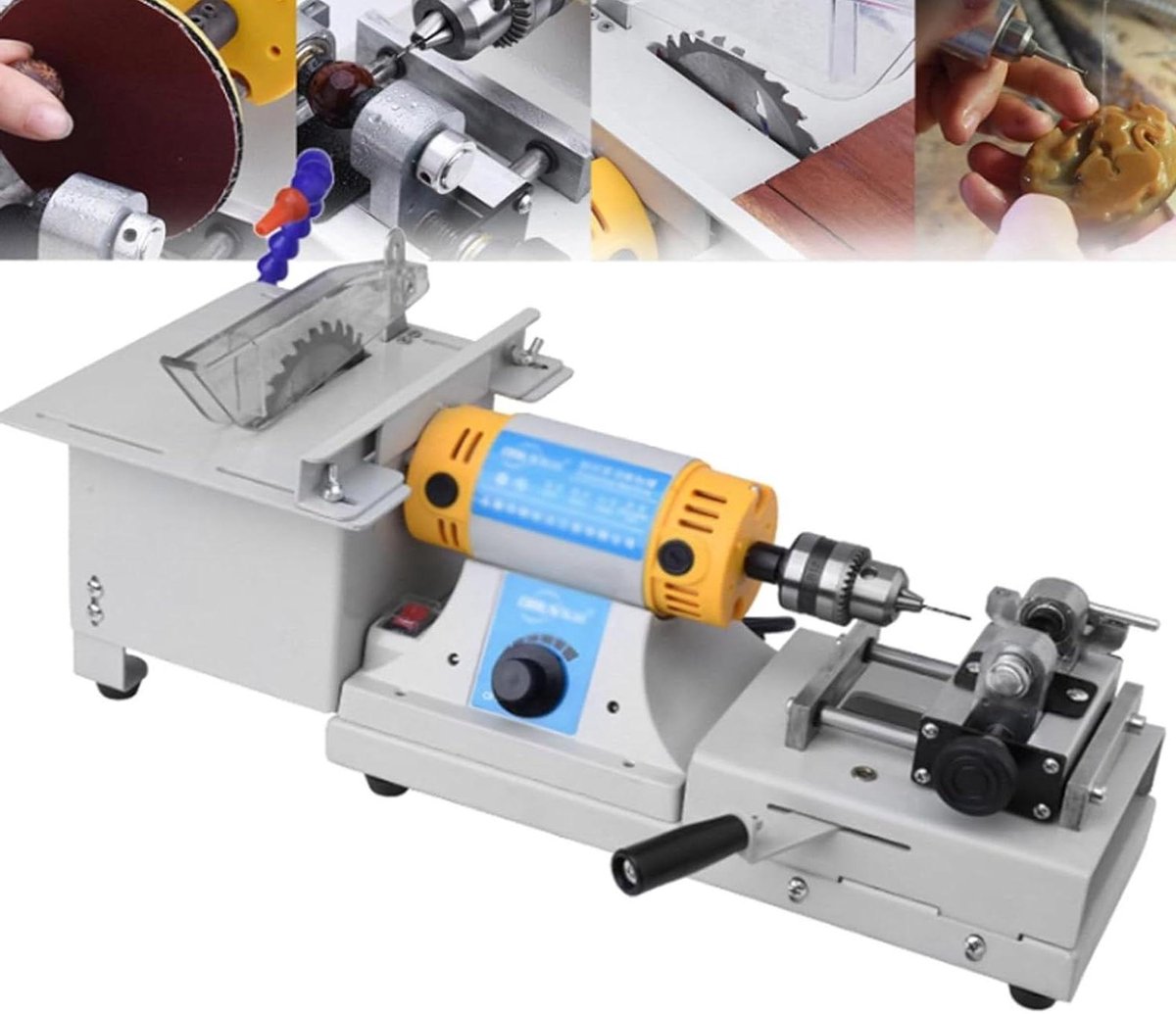 Edelsteenslijpmachine met Zaag - Slijpmachine Polijstmachine - Sieraden Maken - Krachtige 750W Motor - 10000 RPM - Meerkleurig