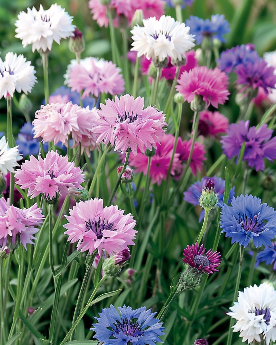 3 sets - Korenbloem Zaden Gemengd Centaurea Cyanus Eenjarig Snijbloem
