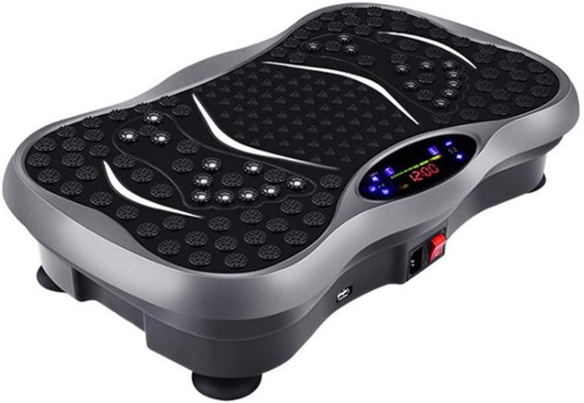 Trilplaat Oefenapparaat - Fitness Platform - Thuis Trainen - 99 Snelheidsniveaus - 52x30x125cm - Grijs