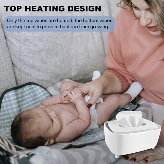 Warm Glow Wipe Warmer - Baby Doekjes Warmer - Baby Verzorging - Energiebesparend - 21.6 x 10.9 x 14 cm — afbeelding 5